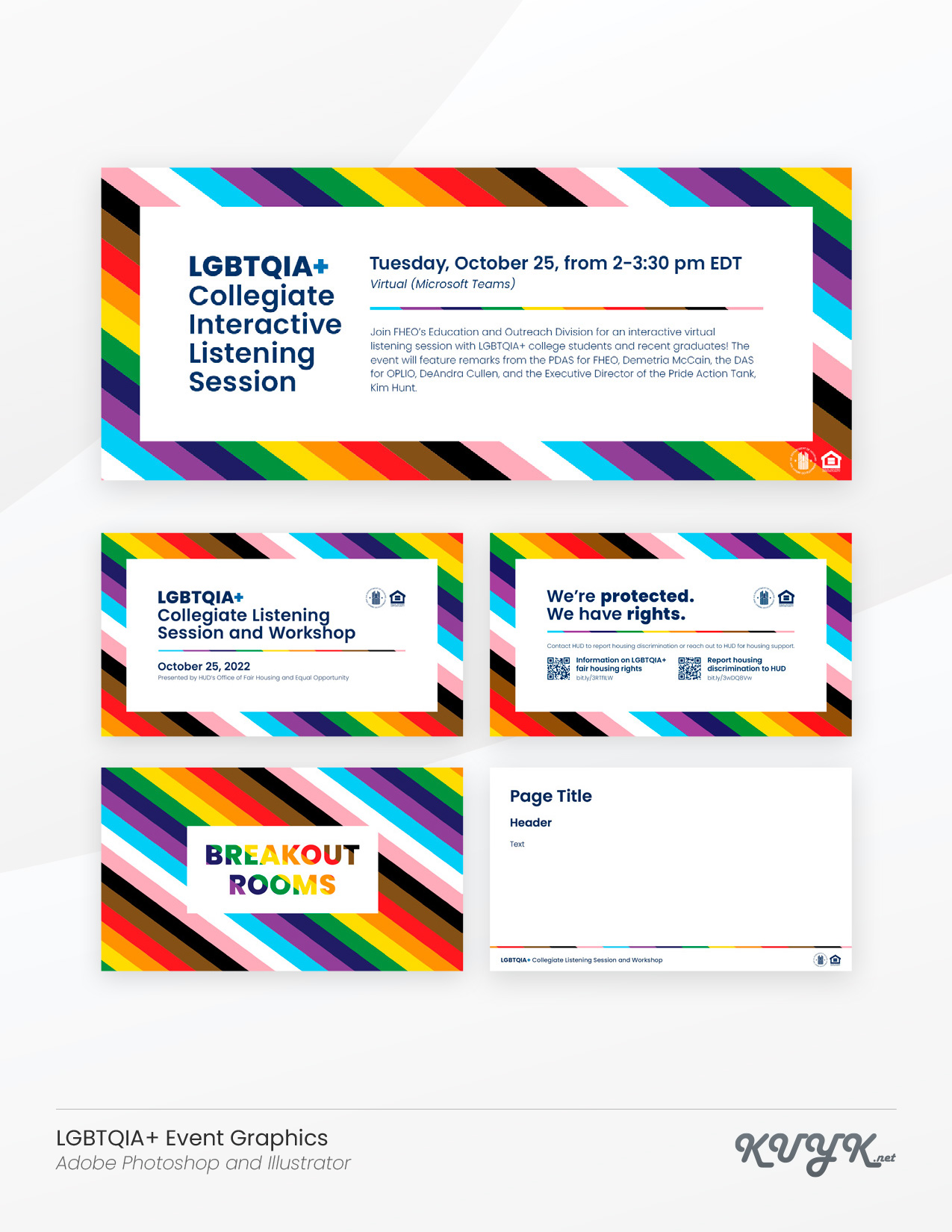 LGBTQIA+ Event Graphics
