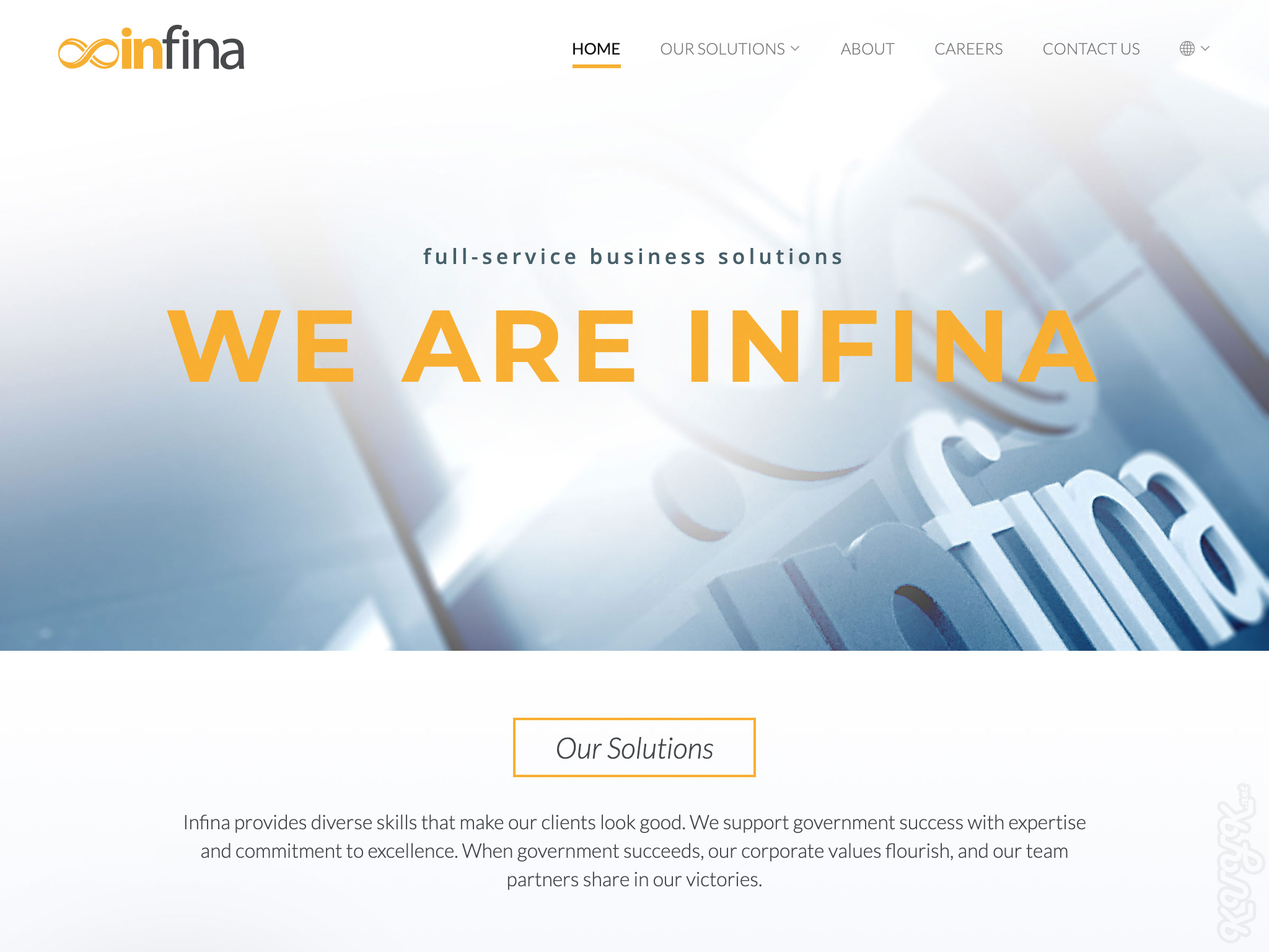 Infina.net screenshot